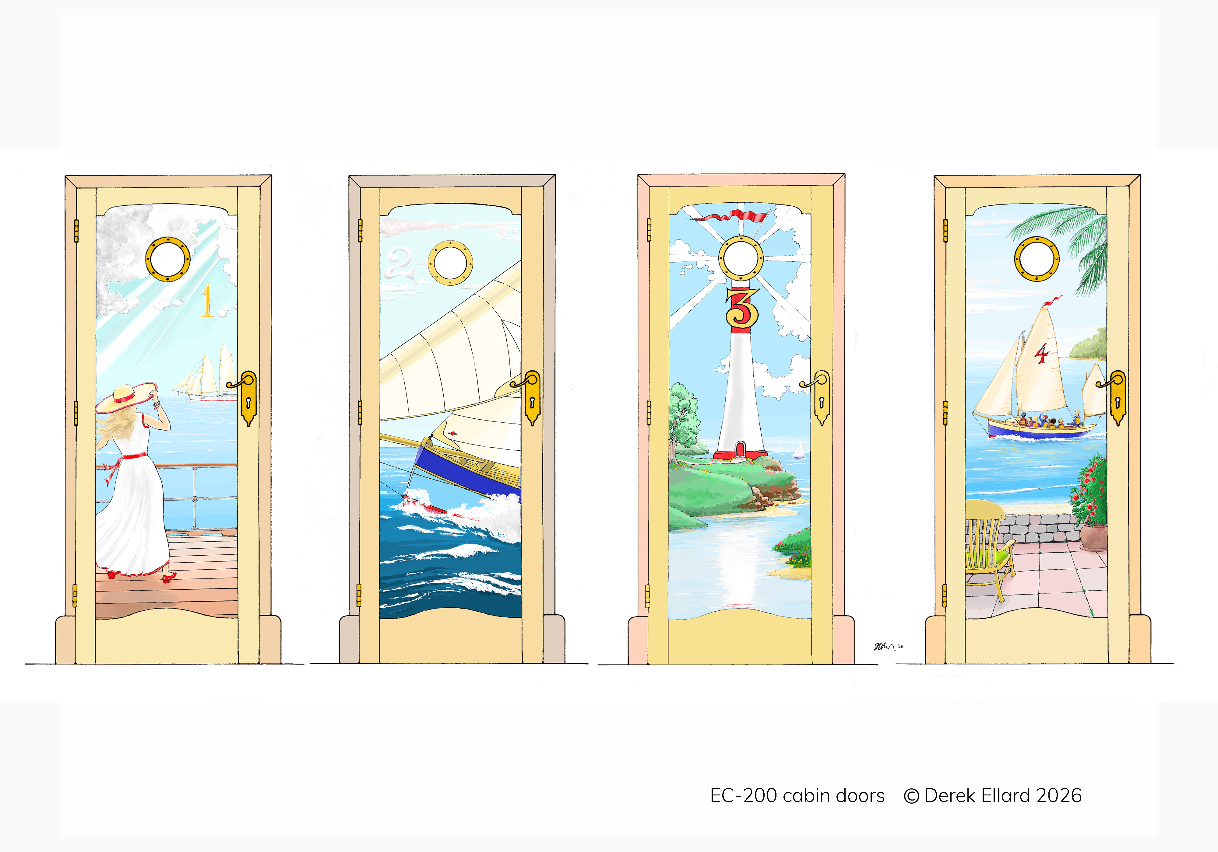 EC-200 cabin doors